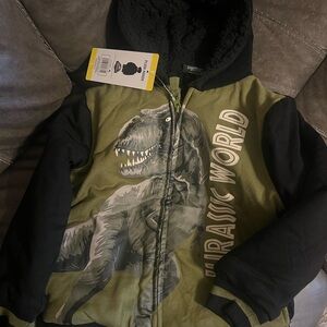 Jurassic World Green and Black Hoodie